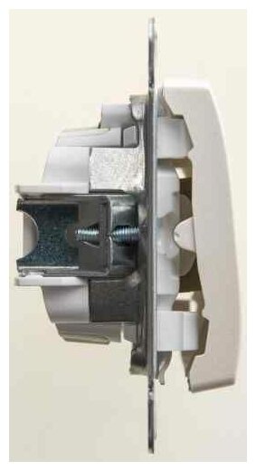 Glossa GSL000653 Выключатель двухклавишный с подсветкой (10 А, под рамку, скрытая установка, перламутр) Schneider Electric - фото №9