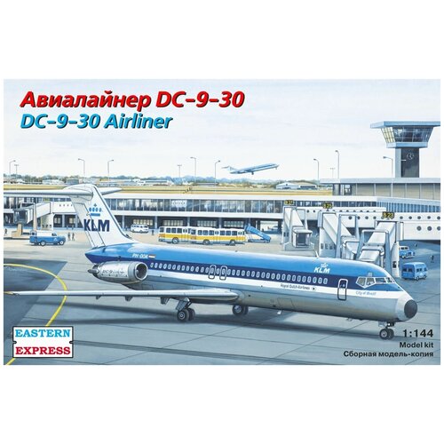 Восточный Экспресс Сборная модель Авиалайнер DC-9-30 KLM, 1/144