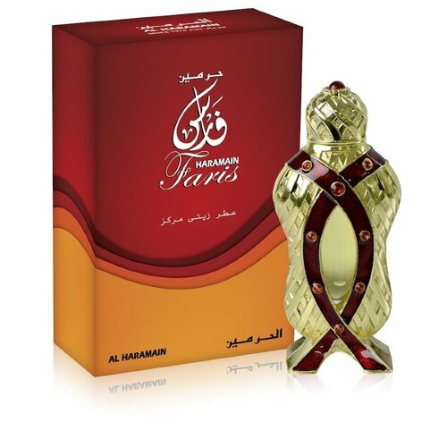 Al Haramain / Арабские масляные духи FARIS (Фарис) 12 мл сумка цветочное сердце белый