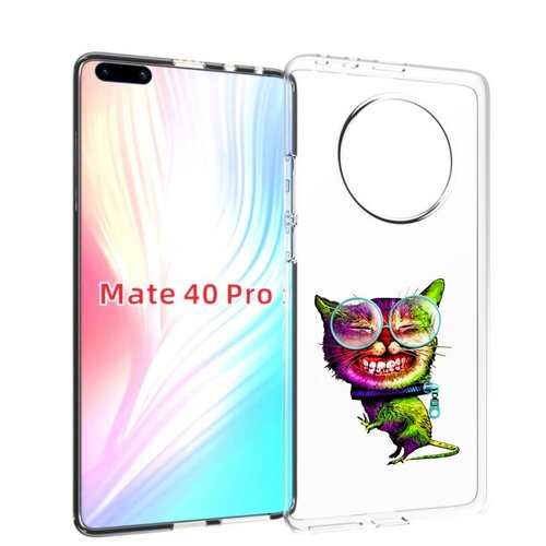 Чехол MyPads Веселый кот для Huawei Mate 40 Pro (NOH-NX9) задняя-панель-накладка-бампер чехол mypads кот мяу детский для huawei mate 40 pro noh nx9 задняя панель накладка бампер