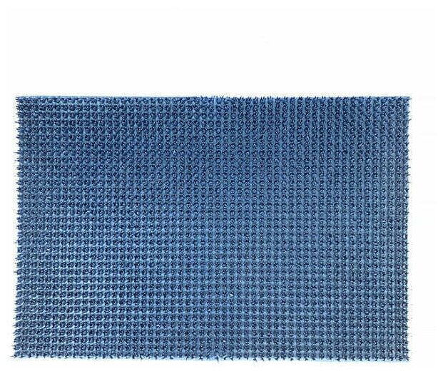 Щетинистое покрытие, коврик придверный 40 х 60 см, синий