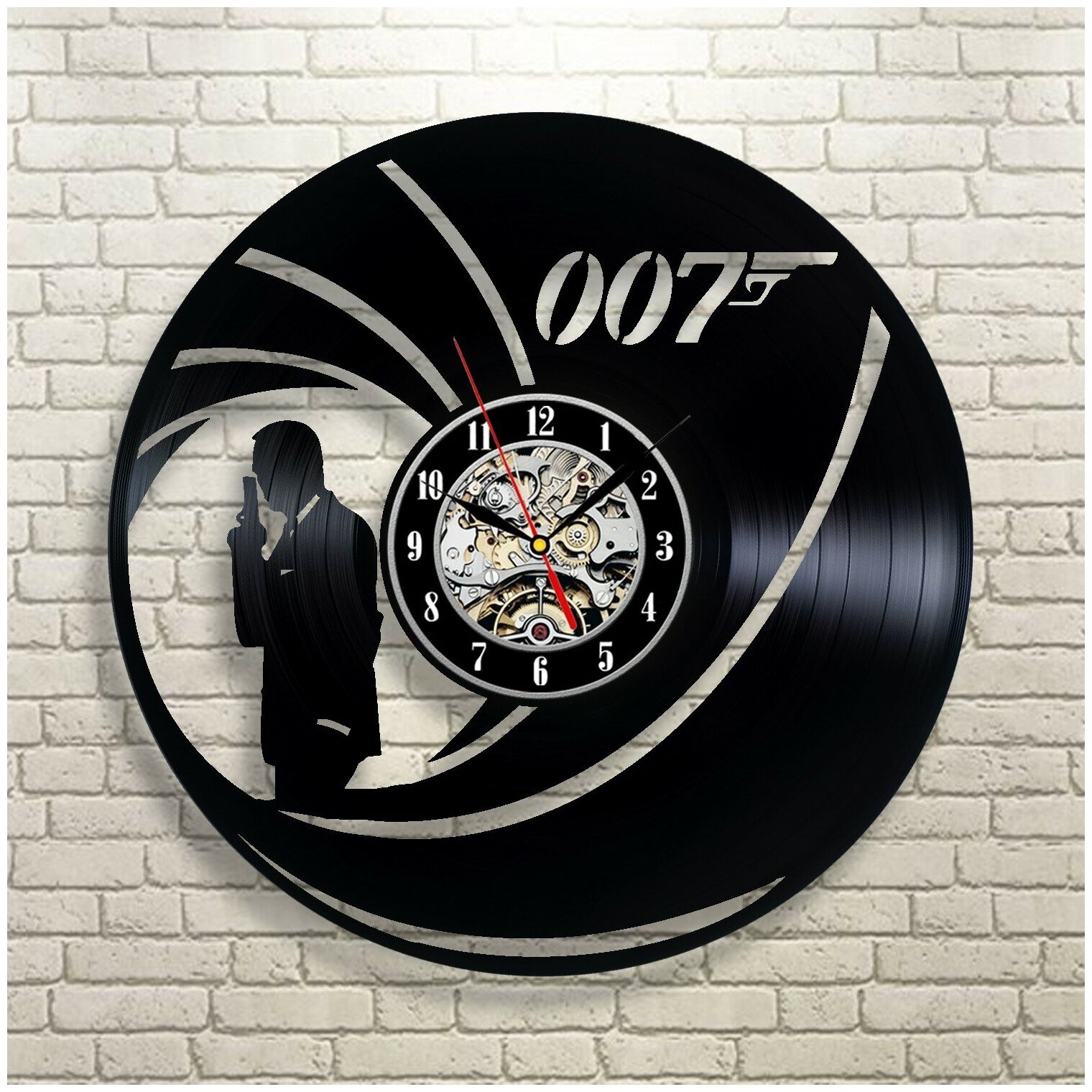 Джеймс Бонд — часы из виниловой пластинки (c) VinylLab