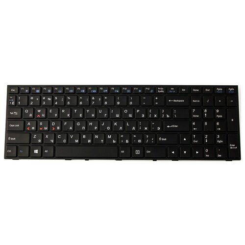 Клавиатура для ноутбука DNS Clevo P650SG P670SE P/N: MP-13H83USJ4306, 6-80-P6500-010-1