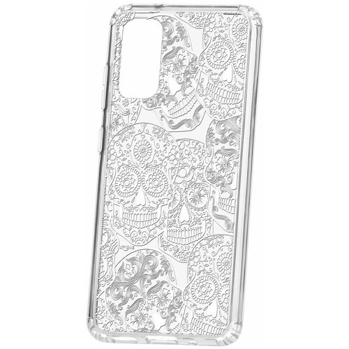 фото Чехол на samsung galaxy s20 kruche print skull white / чехол для samsung / чехол с рисунком / чехол с принтом / чехол для самсунг / чехол для самсунг / бампер на гелакси / чехол накладка для гэлэкси / противоударная накладка для samsung galaxy / защита для galaxy / защита на samsung / cиликоновый чехол для samaung galaxy / пластиковый чехол на самсунг / защитный чехол для самсунг / чехольчик / защита телефона / ударопрочный чехол / галакси кruче