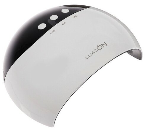 Лампа для гель-лака Luazon LUF-18, LED, 24 Вт, 8 диодов, таймер 60/90/120 сек, USB, белая