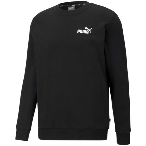 Свитшот PUMA Essentials Small Logo Men’s Sweatshirt, размер M, белый, черный свитшот puma essentials small logo men’s sweatshirt размер xxl черный