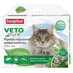 Beaphar капли от блох и клещей Veto pure для кошек 3 шт. в уп. - изображение