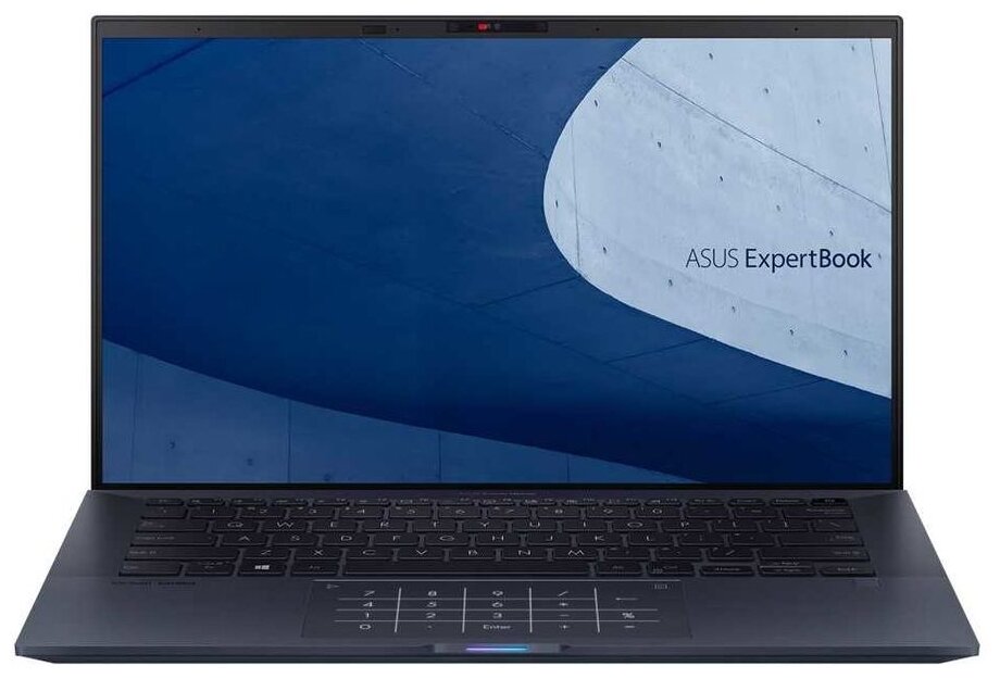 Ноутбук Asus Expertbook B9400CEA-KC0062X Core i7 1165G7 16Gb SSD1Tb Intel Iris Xe graphics 14 IPS FHD 1920x1080 Windows 11 Professional black WiFi BT Cam Bag