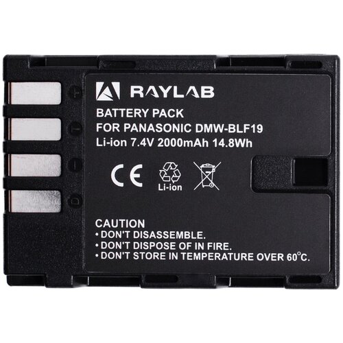 Аккумулятор для камеры Raylab RL-BLF19 аккумулятор raylab rl enel15 2000мач