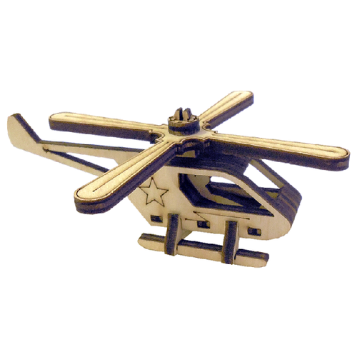фото Сборная модель/деревянный конструктор - вертолёт альтаир