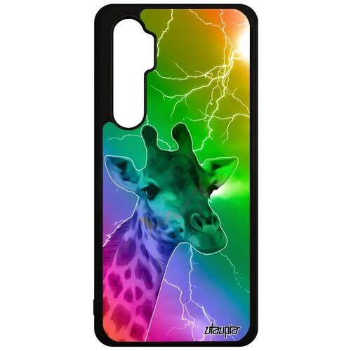 фото Простой чехол на смартфон // xiaomi mi note 10 lite // "жираф" дизайн пятна, utaupia, цветной
