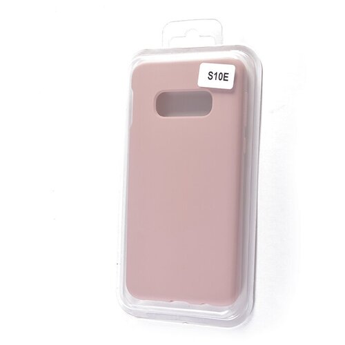 фото Чехол- накладка для samsung g970 s10 e silicone case nl закрытый светло- розовый (18)