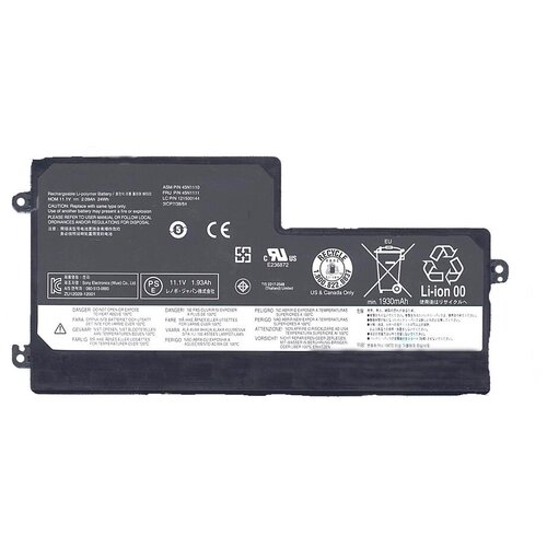 Аккумуляторная батарея для ноутбука Lenovo ThinkPad T440S (ASM P/N 45N1110) 11.1 V 24Wh new original for lenovo thinkpad t440s t450s cooling fan heatsink radiator cooler integrated graphics fru：04x0445 04x1850