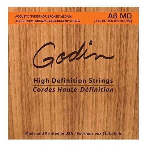 Струны для акустической гитары Godin 009336 ремень для гитары godin 039043