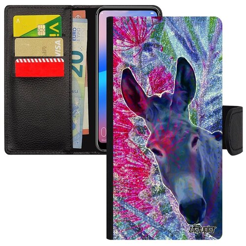 фото Модный чехол-книжка на смартфон // xiaomi redmi 6a // "осел" стиль упрямец, utaupia, фуксия