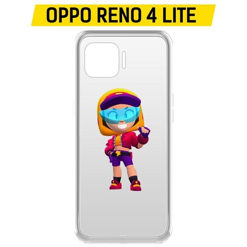 фото Чехол-накладка clear case brawl stars-стритстайл макс для oppo reno4 lite krutoff group