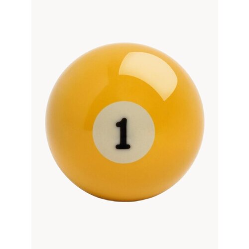 Шар для бильярда Estafit Pool Mini №1 38 мм, желтый