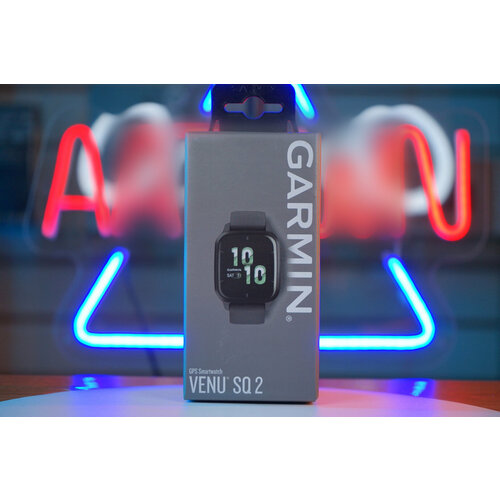 Garmin Venu Sq 2 - Безель из сланцевого алюминия с корпусом Shadow Grey и силиконовым ремешком 4997500₽
