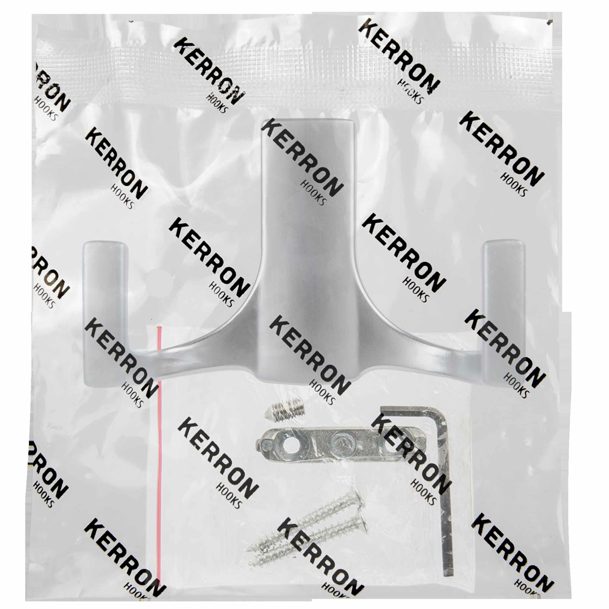 Крючок-вешалка Kerron KR0330, 30x51 мм, цвет матовый хром