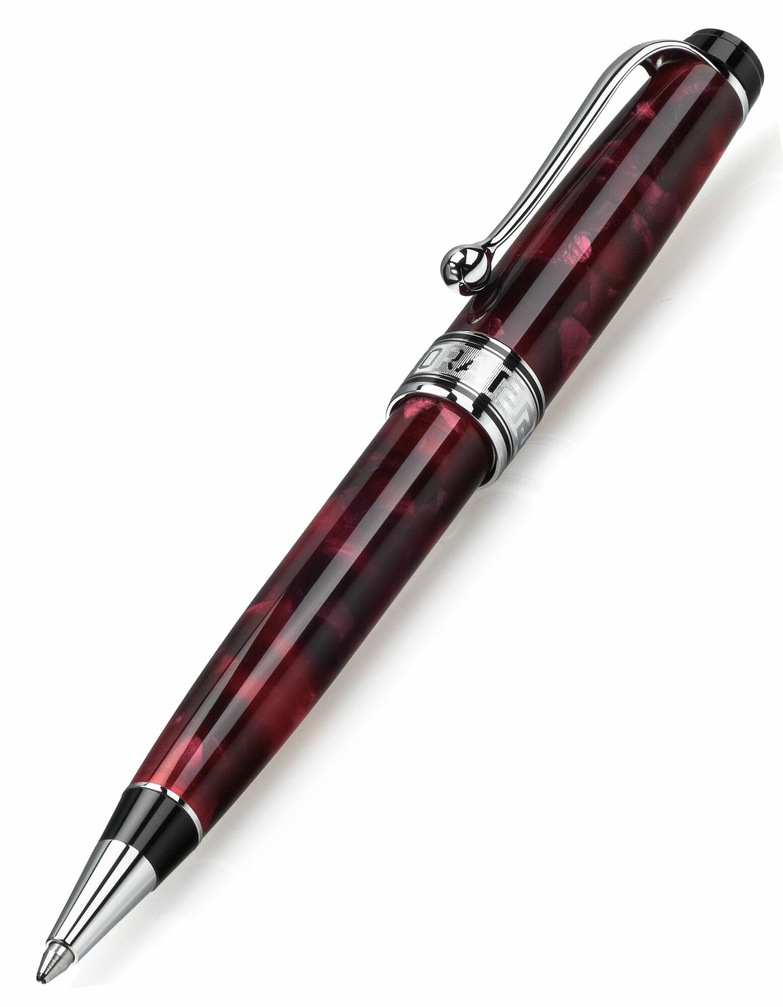 Шариковая ручка AURORA Optima Variegated Burgundy Chrome Plated (AU 998/CMXA)