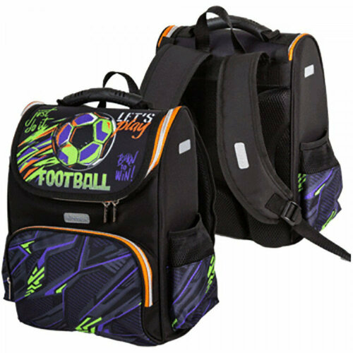 Ранец для мальчиков школьный (Attomex) Lite Football 34x27x20см арт.7030416 ранец belmil compact play football