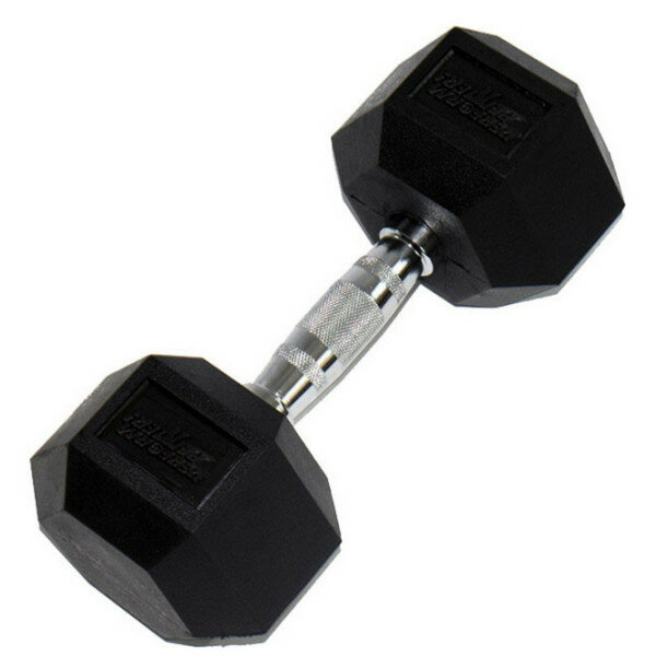 Гантель Perform Better Rubber Encased Hex Dumbbells 27,5 черный (4137-27.5\BK-27-00)