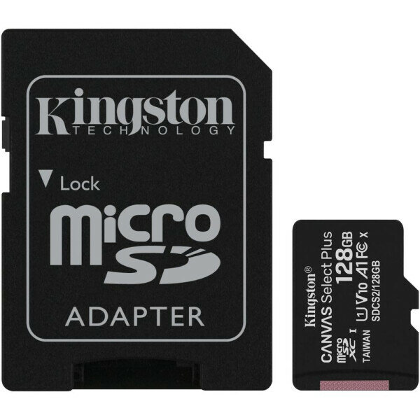 Карта памяти Kingston Canvas Select Plus microSDXC UHS-I (SDCS2/128GB)