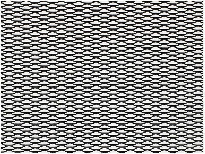 Облицовка радиатора (сетка декоративная) алюминий 120 х 20 см черная ячейки 15 х 45мм