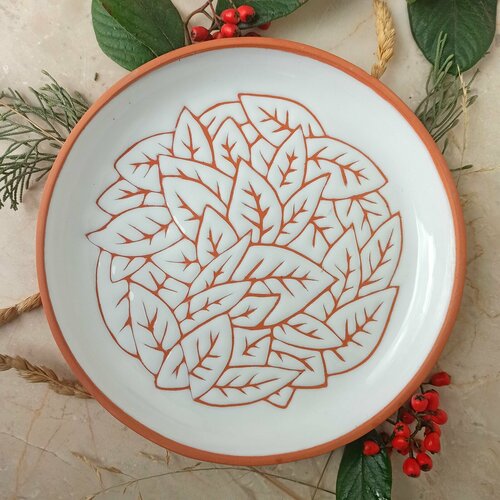 Тарелка Резная 175 см керамика 1000₽