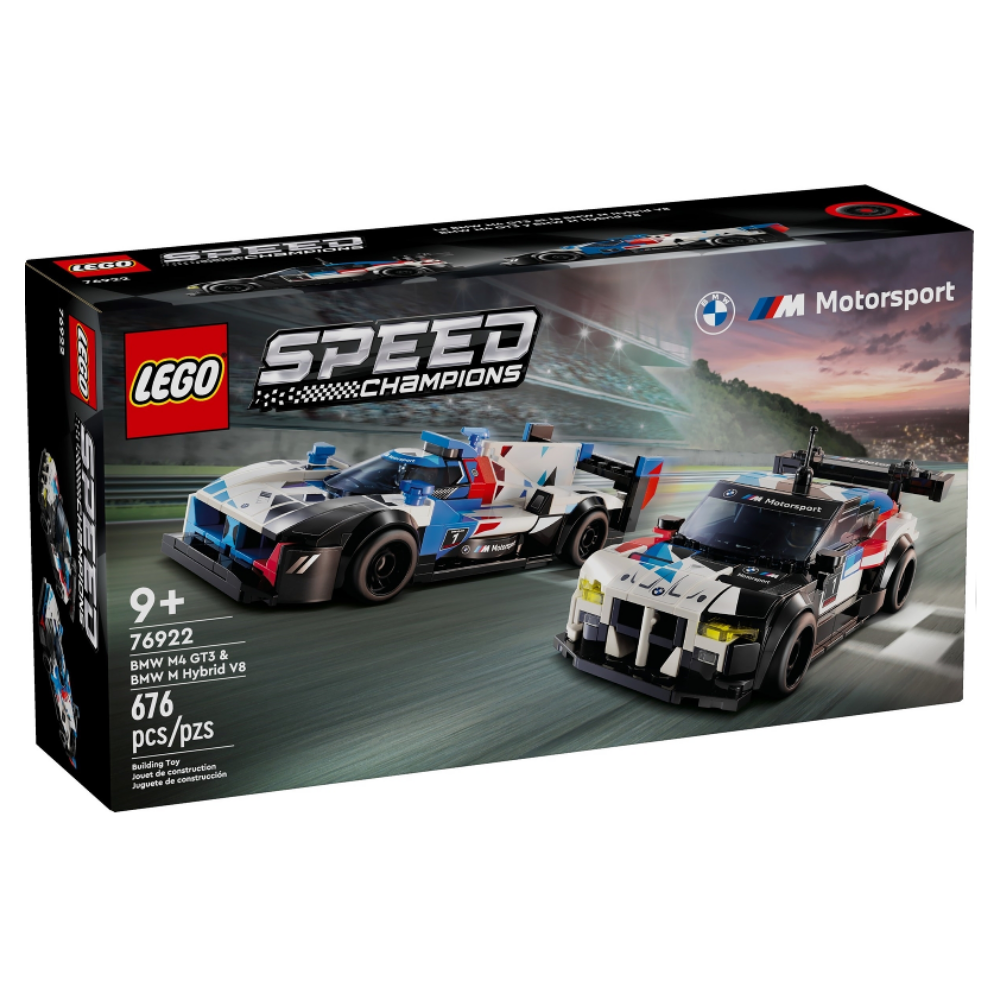 Конструктор LEGO Speed Champions 76922 БМВ М4 GT3 и БМВ М Гибрид V8