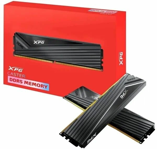 Оперативная память DDR5 Adata 32GB (2x16GB) 6000 DIMM XPG Caster RGB Non-ECC, CL40, 1.35V, RTL (AX5U6000C4016G-DCCARGY)