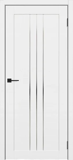 Межкомнатная дверь частично остекленная "TD 401" полотно 2000*900*38мм покрытие Эмалит.