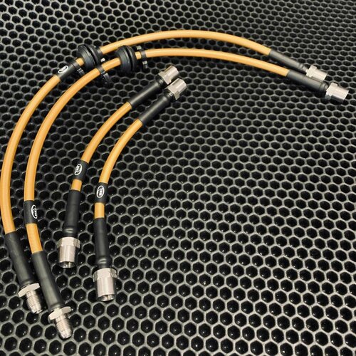 Renault Clio III RS 20l F4R830 комплект армированных тормозных шлангов 30639₽