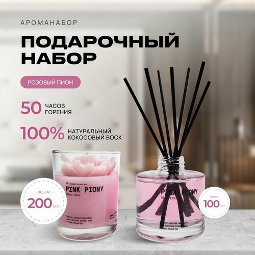 Подарочный набор с аромадиффузором и аромасвечой