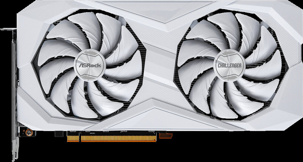 фото Видеокарта ASRock Radeon RX 6600 Challenger White (8Гб, GDDR6,128bit, HDMI,3DP RX6600 CLW 8G, ret)