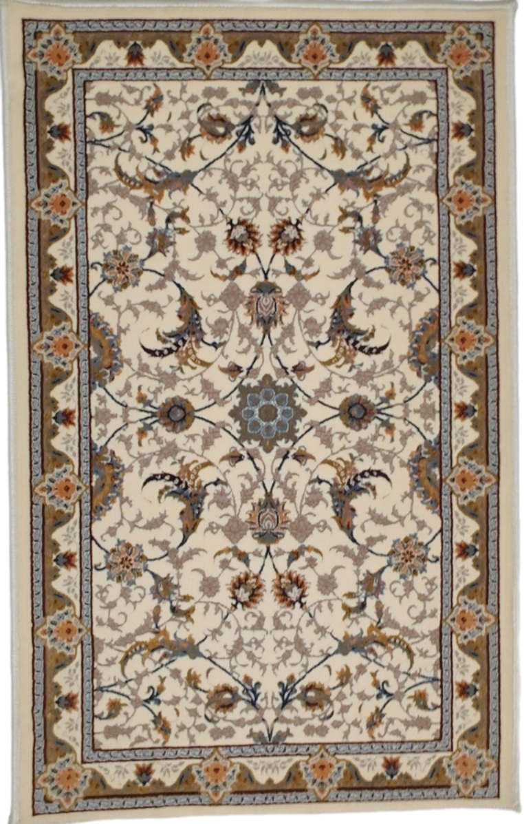 фото Коврик персидский двухуровневый "DM001 кремовый" 50х80 см