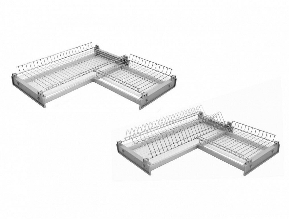 фото Комплект посудосушителя / сушка угловая JET FLURRY CORNER, в модуль шириной 600 мм (для ДСП 18 мм)