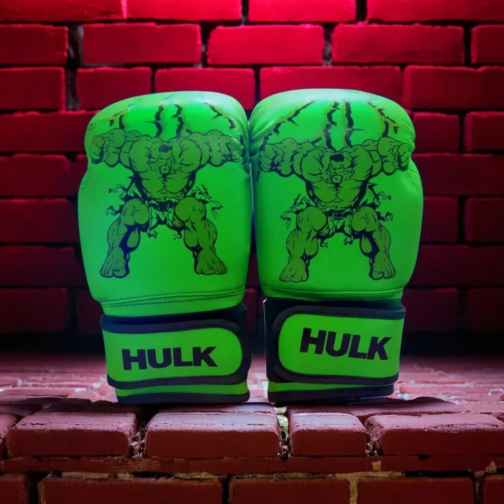 фото Перчатки боксерские HULK green (детские, 3-10 лет) 6 Oz