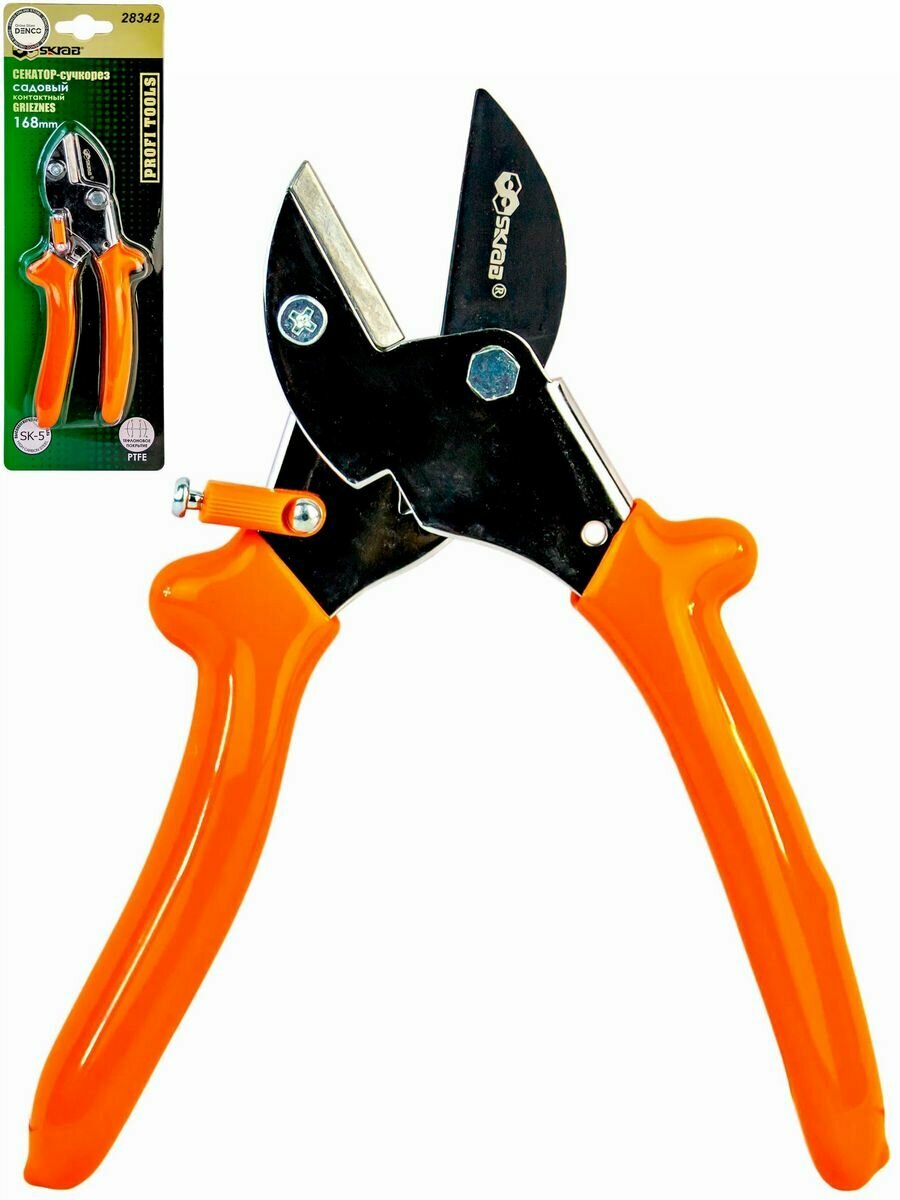 фото Профессиональный секатор садовый сучкорез 168 мм.