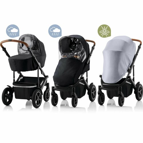 аксессуары для колясок britax roemer держатель для бутылочки smile iii b agile m Набор защиты от непогоды Britax Roemer (дождевики и москитная сетка)