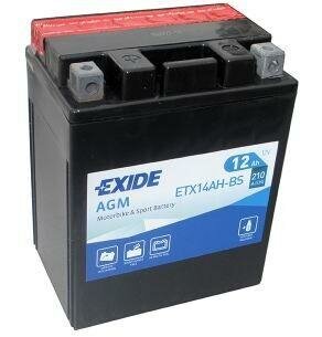 Аккумулятор Exide 12Ач прямая полярность ETX14AH-BS