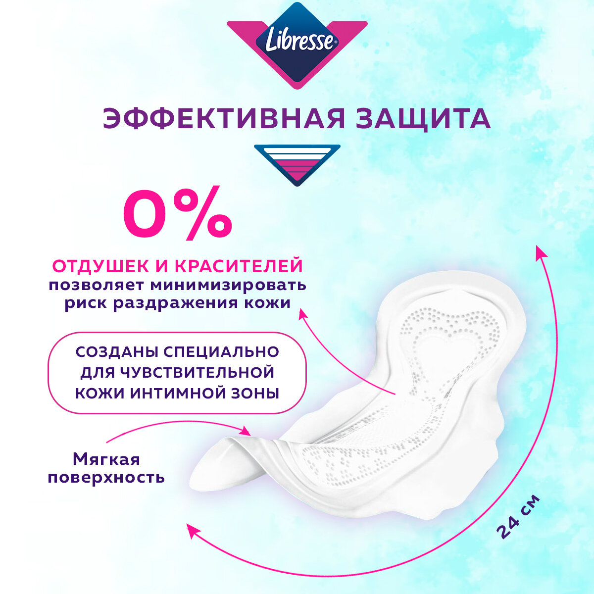 Прокладки гигиенические LIBRESSE Ultra Pure Sensitive Нормал 2 упак, 16 шт.