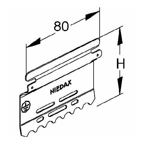 Муфта для монтажа воздуховода 60мм LST 60 Niedax 4013339516605 707₽