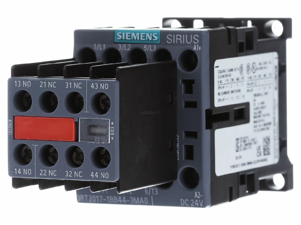 Магнитный контактор 12A 24VDC 3RT2017-1BB44-3MA0 – Siemens – 4011209847262