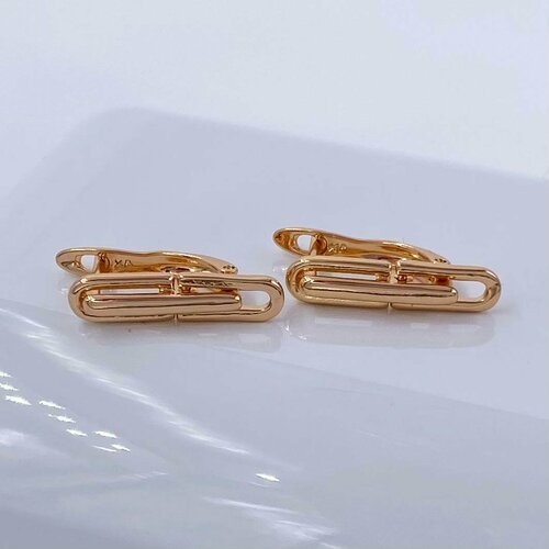 Серьги FJ Fallon Jewelry, размер 19 мм, золотой