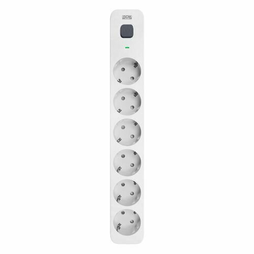 Сетевой фильтр POWERCOM SP-06W, 3м, белый/серый
