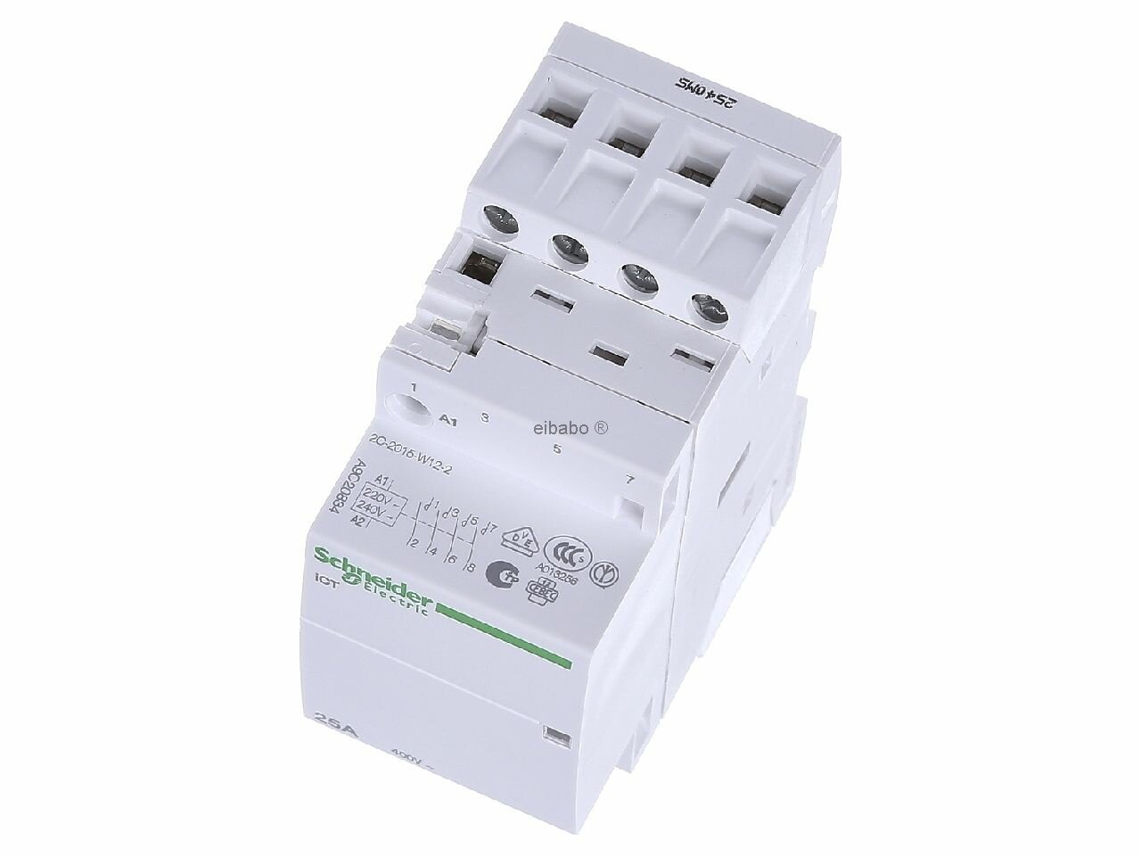 Acti 9 A9C20834 Контактор модульный 4НО (25А, 220/240В, АС 50ГЦ) Schneider Electric - фото №6