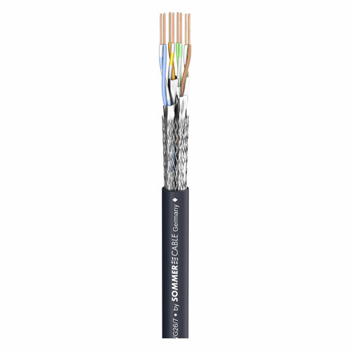 Кабель витая пара в нарезку Sommer Cable 580-0401 SC-Mercator CAT.6a, 1 м кабель витая пара в нарезку sommer cable 580 0401 sc mercator cat 6a 1 м