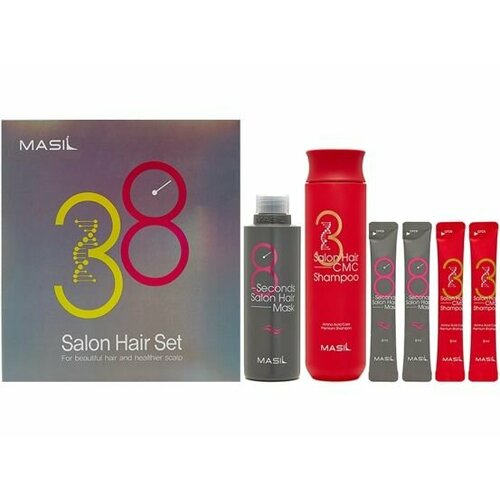 Набор для ухода за волосами Masil 38 Salon Hair Set балансирующая экспресс маска для кожи головы и волос masil 8 seconds salon hair mask 350 мл