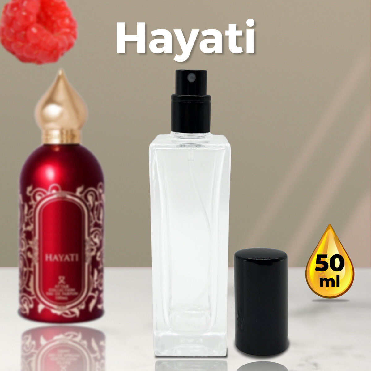 Gratus Parfum Hayati духи унисекс масляные 50 мл (спрей) + подарок